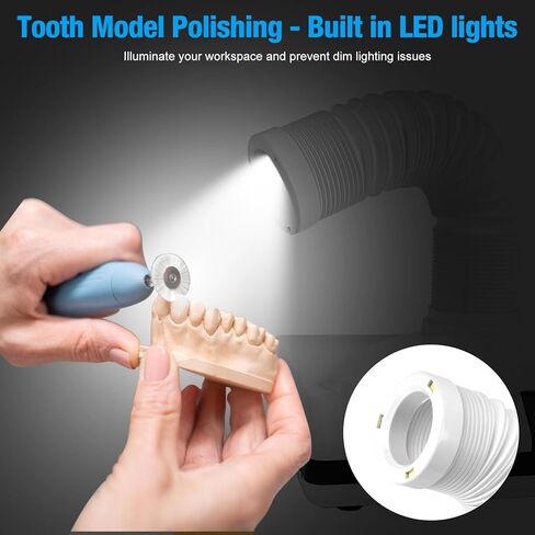 جهاز تجميع الغبار لتلميع سطح المكتب، وضع الشفط ووضع كوب الشفط، فلتر قابل لإعادة الاستخدام سهل التنظيف، نموذج لشفط الغبار مع مروحة ومصابيح LED، يمتص الغبار بقوة in Kuwait