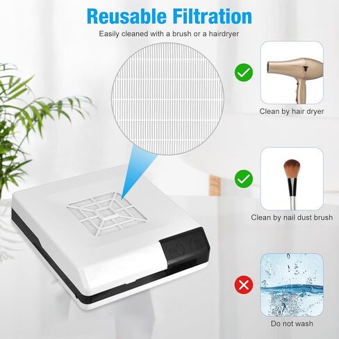 جهاز تجميع الغبار لتلميع سطح المكتب، وضع الشفط ووضع كوب الشفط، فلتر قابل لإعادة الاستخدام سهل التنظيف، نموذج لشفط الغبار مع مروحة ومصابيح LED، يمتص الغبار بقوة in Kuwait