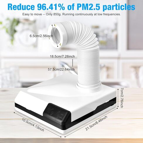 جهاز تجميع الغبار لتلميع سطح المكتب، وضع الشفط ووضع كوب الشفط، فلتر قابل لإعادة الاستخدام سهل التنظيف، نموذج لشفط الغبار مع مروحة ومصابيح LED، يمتص الغبار بقوة in Kuwait