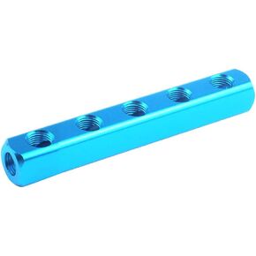 Metaland 1/4 "5-Way 8 منافذ الهواء الرئيسية الألومنيوم ضاغط الهواء الهوائي مضمنة الفاصل in Kuwait