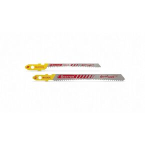 Starrett Bi-Metal Unified Dual Cut-Wood Cutting Jig Saw Blade - 2" Length, 3/16" Width, 050" Thickness, 9-19 TPI, Alternate Set Type, 2-Pack - BU2DCS-2