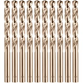 Cobalt Drill Bit Set, M35 Twist HSS Drill Bits Straight Shank, 2mm High Speed Steel Drill Bits for Drilling in Hard Metal, Stainless Steel, Cast Iron (8mm) in Kuwait