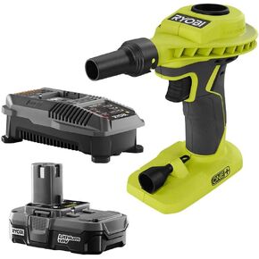 RYOBI 18-Volt ONE+ Lithium-Ion Cordless High Volume Power Inflator P738 Kit with 1.3 Ah Battery and 18-Volt Charger | P738/PCL016Kit - Does NOT Inflate Tires in Kuwait