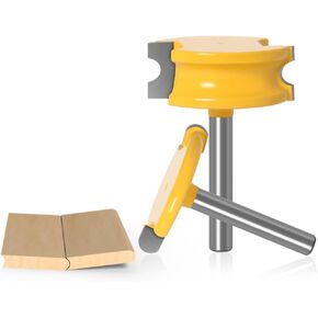 مجموعة لقم توجيه الأرضية من WSOOX مع 1/4 ساق للأرضيات، قواطع مخصصة مستديرة لقم توجيه لوحة سطح السفينة 2 قطعة لقمة توجيه للأرضية لتثبيت لوحة سطح السفينة، وصناعة برميل خشبي in Kuwait