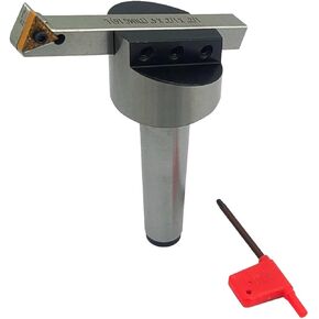 2" Inch II 50 mm Head Diameter Fly Cutter for milling & Lathe Machine with Replaceable Carbide Insert bit Indexable Tool - R8 Shank