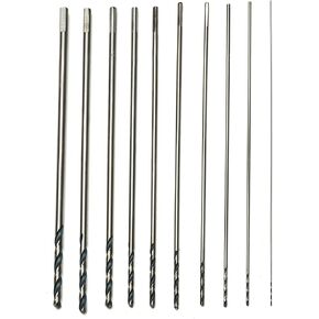 مجموعة ريش حفر الطائرات الطويلة 30.48 سم من كينجز كاونتي تولز من 10 قطع | تتراوح المقاسات من 1/16 بوصة إلى 0.95 سم | الوصول إلى الأماكن التي يصعب الوصول إليها in Kuwait