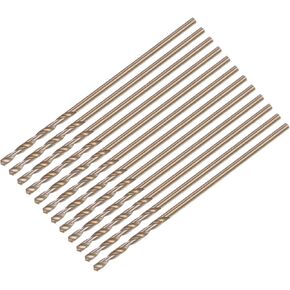 uxcell 12pcs Jobber Drill Bits 2.5mm Gold Titanium Coated 4341 High Speed Steel (HSS) 135 Degree Split Point Twist Drill Bits for Stainless Steel Metal Plastic Wood