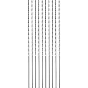 HARFINGTON 10pcs Extra Long Drill Bits, 3mm HSS Drill Bit with High Speed Steel Straight Shank 120mm Length for Metal Woodwork Plastic Aluminum Alloy