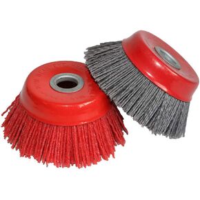 اف بي بي او 2 قطعة 4 بوصة سلك جلخ فرشاة كوب نايلون لجلخ الزوايا لتنظيف وتلميع وتزيين الأزيز in Kuwait