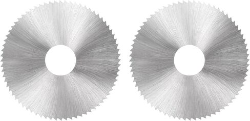 uxcell HSS Saw Blade Set, 63mm 72 Tooth Circular Cutting Wheel 0.5mm and 0.8mm Thick w 16mm Arbor in Saudi Arabia