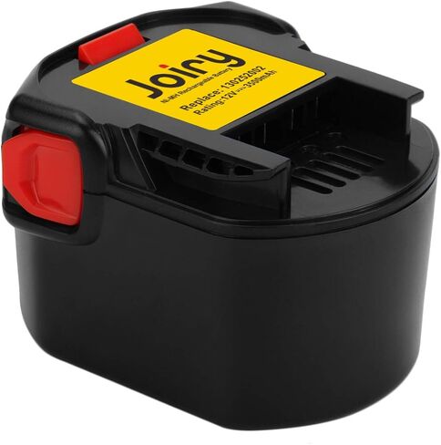 بطارية Joiry Ni-MH 12V 3.5Ah متوافقة مع Ridgid 130252002، 130254001، 200901013، 200901010، R82015 R820011 R82233 R82001 R8408 R829 AEG B1214G B1215R B1220R in Kuwait