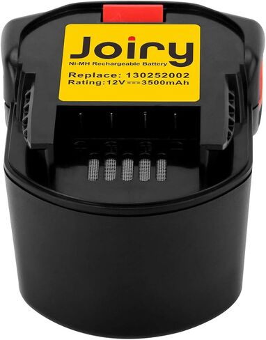 بطارية Joiry Ni-MH 12V 3.5Ah متوافقة مع Ridgid 130252002، 130254001، 200901013، 200901010، R82015 R820011 R82233 R82001 R8408 R829 AEG B1214G B1215R B1220R in Kuwait
