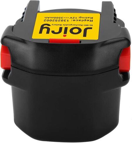 بطارية Joiry Ni-MH 12V 3.5Ah متوافقة مع Ridgid 130252002، 130254001، 200901013، 200901010، R82015 R820011 R82233 R82001 R8408 R829 AEG B1214G B1215R B1220R in Kuwait