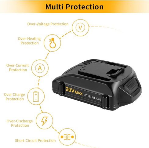 حزمة واحدة 20 فولت 3000 مللي أمبير WA3520 بديلة لبطارية Worx 20 فولت متوافقة مع بطارية ليثيوم Worx 20 فولت WA3520 WA3525 WG151s WG155s WG251s WG255s WG540s WG545s WG890 WG891 أدوات كهربائية لاسلكية in Kuwait