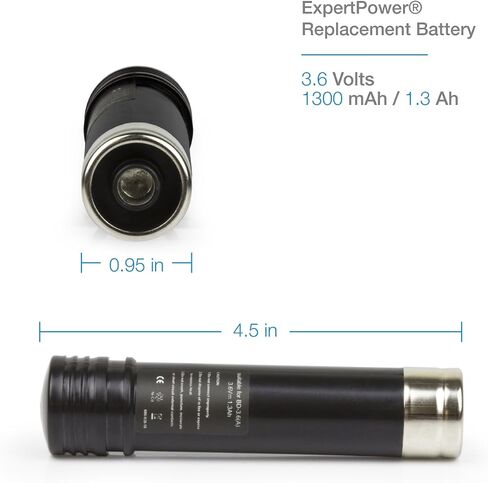 ExpertPower 3.6v 1300mAh NiCd Battery for Black & Decker VP100, VP110, VP130, VP143 151995-03 383900-03 387854-00 Sears Craftsman 00911271000 11271 900.112710 (Don't Replace: VP105, VP110 Gold) in Saudi Arabia