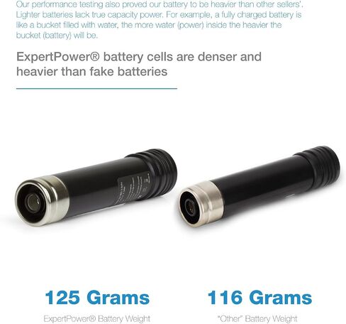ExpertPower 3.6v 1300mAh NiCd Battery for Black & Decker VP100, VP110, VP130, VP143 151995-03 383900-03 387854-00 Sears Craftsman 00911271000 11271 900.112710 (Don't Replace: VP105, VP110 Gold) in Saudi Arabia