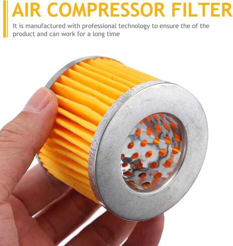 4 قطع من عناصر فلتر ضاغط الهواء من DOITOOL، عناصر فلتر ورقية لضاغط الهواء، عنصر فلتر بديل لضاغط الهواء in Kuwait