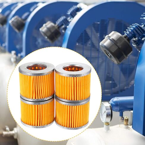 4 قطع من عناصر فلتر ضاغط الهواء من DOITOOL، عناصر فلتر ورقية لضاغط الهواء، عنصر فلتر بديل لضاغط الهواء in Kuwait