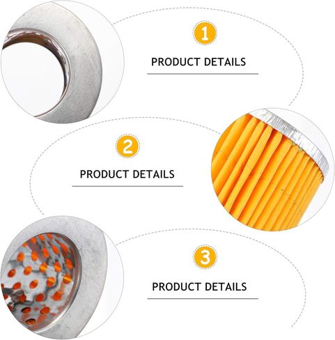 4 قطع من عناصر فلتر ضاغط الهواء من DOITOOL، عناصر فلتر ورقية لضاغط الهواء، عنصر فلتر بديل لضاغط الهواء in Kuwait