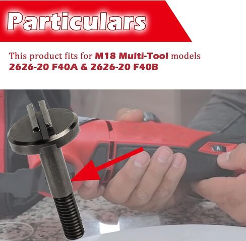 Follde 06-75-0025 Blade Backing Pad Screw Replacement for Milwaukee 2626-20 M18 Multi-Tool (Set of 1) in Saudi Arabia