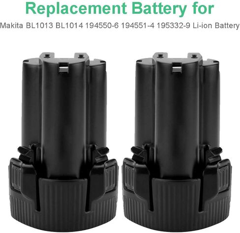 Shentec 2 Pack 10.8V 3.0Ah Li-ion Battery Compatible with Makita BL1013 Makita BL1014 194550-6 194551-4 195332-9 (Battery Charger Include) in Saudi Arabia