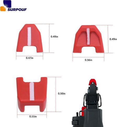 42-38-0017 No-Mar Pad Kit Set Of 3 Fits For Milwaukee M18 Model Parts Number 2746-20 18ga Nailer in Saudi Arabia