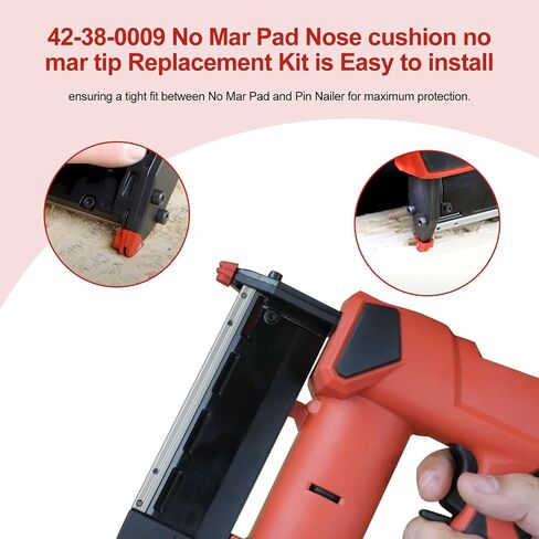 42-38-0009 No Mar Pad Nose cushion no mar tip Replacement Kit Fits for Milwaukee 2540-20 M12 12V 23 Gauge Compact Cordless Pin Nailer, Set of 8 in Saudi Arabia
