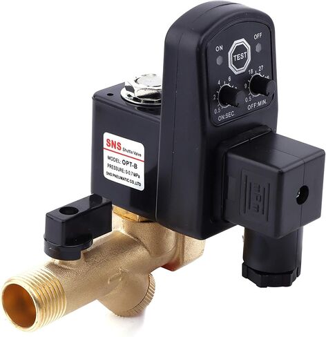 SNS Air Compressor Automatic Drain Valve DC24V 1/2" NPT Electronic Automatic Timed Air Tank Water in Kuwait