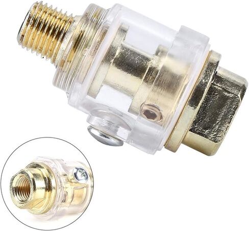 1/4" BSP Mini Oiler Lubricator Automatic in-line Air Tool Oiler for Pneumatic Tool & Air Compressor Pipe in Saudi Arabia