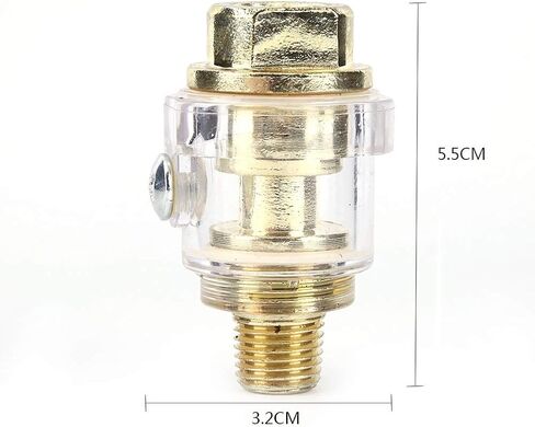 1/4" BSP Mini Oiler Lubricator Automatic in-line Air Tool Oiler for Pneumatic Tool & Air Compressor Pipe in Saudi Arabia