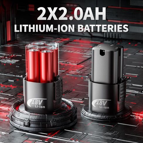 مفتاح ربط بسقاطة كهربائي ممتد 3/8 بوصة، مفتاح ربط بسقاطة لاسلكي 18 فولت، سقاطة كهربائية مع 7 مقابس، مفتاح ربط بسقاطة متغيرة السرعة 450 دورة في الدقيقة مع قطعتين من بطاريات ليثيوم أيون 2.0 أمبير وشحن سريع in Kuwait