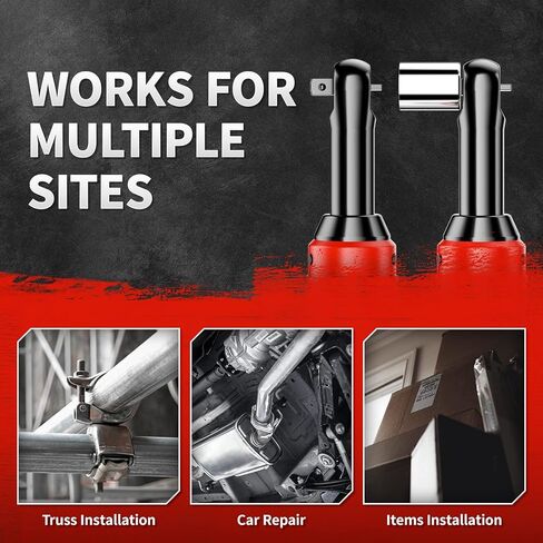 مفتاح ربط بسقاطة كهربائي ممتد 3/8 بوصة، مفتاح ربط بسقاطة لاسلكي 18 فولت، سقاطة كهربائية مع 7 مقابس، مفتاح ربط بسقاطة متغيرة السرعة 450 دورة في الدقيقة مع قطعتين من بطاريات ليثيوم أيون 2.0 أمبير وشحن سريع in Kuwait