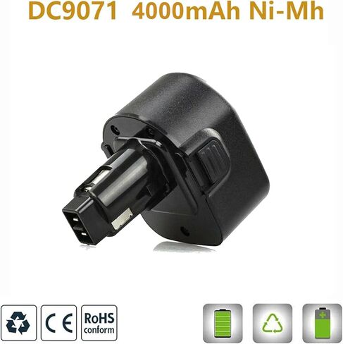 بطارية CEENR 4000 مللي أمبير 12 فولت متوافقة مع بطارية ديوالت 12 فولت XRP DW9071 DW9072 DC9071 DE9037 DE9071 DE9072 DE9074 DE9075 بديلة لأدوات الطاقة اللاسلكية Dewalt 12 V - عبوتان Ni-Mh in Kuwait