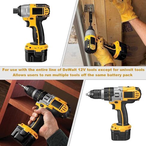 بطارية CEENR 4000 مللي أمبير 12 فولت متوافقة مع بطارية ديوالت 12 فولت XRP DW9071 DW9072 DC9071 DE9037 DE9071 DE9072 DE9074 DE9075 بديلة لأدوات الطاقة اللاسلكية Dewalt 12 V - عبوتان Ni-Mh in Kuwait