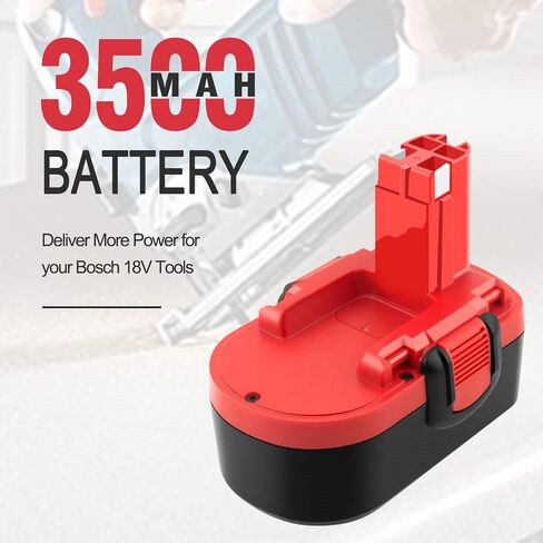 ADVTRONICS 2 حزمة 18V 3.5Ah بطارية بديلة متوافقة مع بوش BAT181 BAT025 BAT026 BAT160 BAT180 BAT189 PSR 18 VE-2 GSR VE-2 GSB 18 VE-2 13618 22618 23618 1644K 1662B 3860CK (Ni-MH) in Saudi Arabia