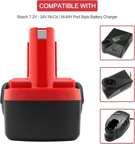 ADVTRONICS 2 حزمة 18V 3.5Ah بطارية بديلة متوافقة مع بوش BAT181 BAT025 BAT026 BAT160 BAT180 BAT189 PSR 18 VE-2 GSR VE-2 GSB 18 VE-2 13618 22618 23618 1644K 1662B 3860CK (Ni-MH) in Saudi Arabia