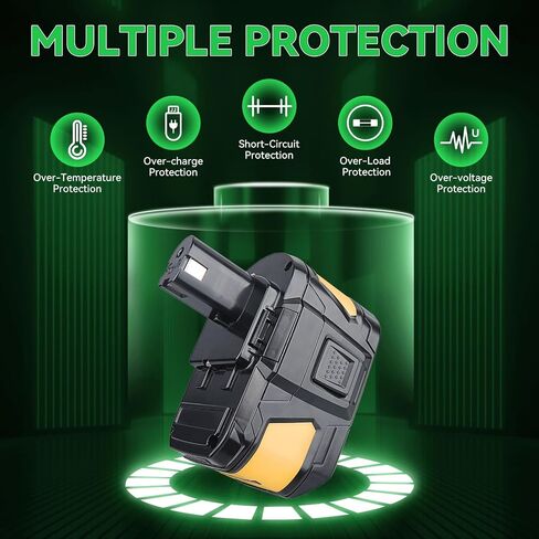 Mingsci ترقية 9.0Ah P108 18Volt لاستبدال Ryobi 18V بطارية ليثيوم أيون P109 P102 P103 P104 P105 P107 P108 P122 بطارية أداة لاسلكية مع مؤشر LED 1 حزمة in Saudi Arabia