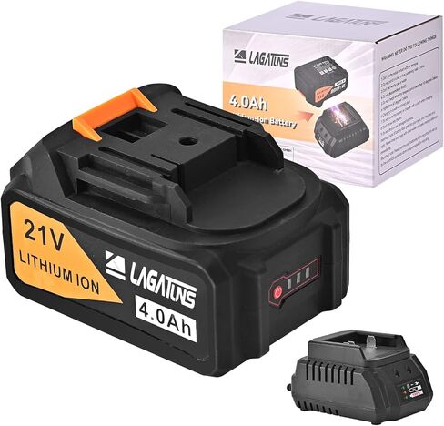 Lagatuns High Output 4.0Ah 21V Lithium-Ion Battery Replacement for LAGATUNS Tool in Kuwait