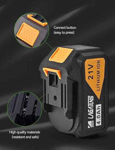 Lagatuns High Output 4.0Ah 21V Lithium-Ion Battery Replacement for LAGATUNS Tool in Kuwait