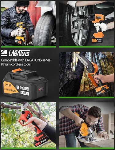 Lagatuns High Output 4.0Ah 21V Lithium-Ion Battery Replacement for LAGATUNS Tool in Kuwait