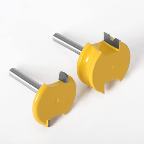 مجموعة لقم توجيه الأرضية من WSOOX مع 1/4 ساق للأرضيات، قواطع مخصصة مستديرة لقم توجيه لوحة سطح السفينة 2 قطعة لقمة توجيه للأرضية لتثبيت لوحة سطح السفينة، وصناعة برميل خشبي in Kuwait