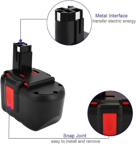Exmate 3500mAh 18V Battery Compatible with Bosch BAT181 BAT025 BAT026 BAT160 BAT180 BAT189 PSR 18 VE-2 GSR VE-2 GSB 18 VE-2 2607335277 13618 22618 23618 1644K 1662B 3860CK in Saudi Arabia