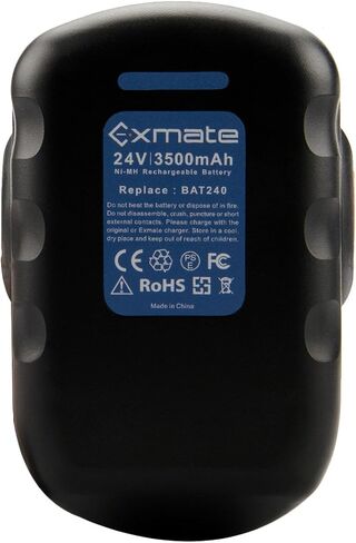 Exmate 3500mAh 18V Battery Compatible with Bosch BAT181 BAT025 BAT026 BAT160 BAT180 BAT189 PSR 18 VE-2 GSR VE-2 GSB 18 VE-2 2607335277 13618 22618 23618 1644K 1662B 3860CK in Saudi Arabia