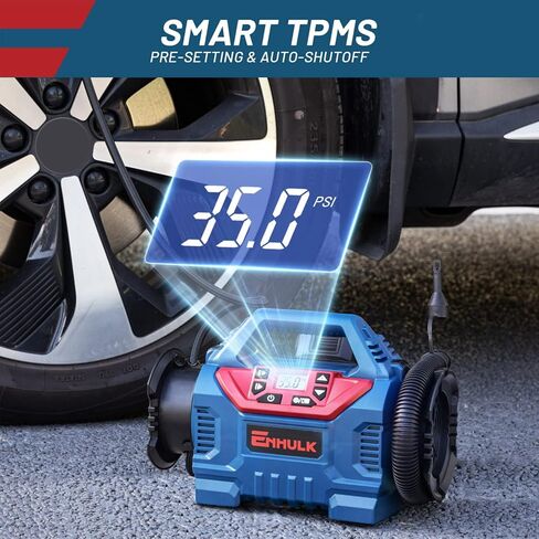 حزمة بطارية Enhulk 20V، Premium 2.0Ah متوافقة مع منفاخ الإطارات اللاسلكي ومناشير القطب in Kuwait