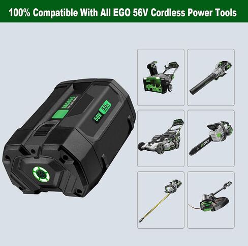 ZAYAUPVL 56V Battery Replacement for Ego 56V Battery 5.0 Ah BA2800T BA2800 BA1400T BA1400 BA5600T BA2242T, fit for All Power 56V EGO Power+ Tools SNT2112 LB6504 LB7654 HTA2000 ST1511T LM2101 in Saudi Arabia