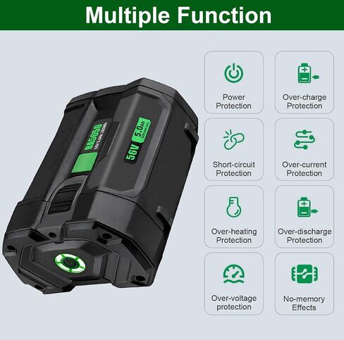 ZAYAUPVL 56V Battery Replacement for Ego 56V Battery 5.0 Ah BA2800T BA2800 BA1400T BA1400 BA5600T BA2242T, fit for All Power 56V EGO Power+ Tools SNT2112 LB6504 LB7654 HTA2000 ST1511T LM2101 in Saudi Arabia