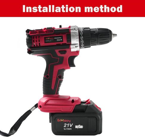 بطارية أداة BeHappy مكونة من قطعتين، بطارية ليثيوم 20 فولت بحد أقصى، استبدال بطارية مثقاب لاسلكي 6 أمبير لأداة طاقة لاسلكية 20 فولت in Kuwait