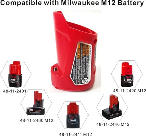 LALAFO Replacement Milwaukee 49-24-2310 M12 USB Power Source, compatible with all Milwaukee 12V M12 heated gear.for Lithium-ion battery 48-11-2420 48-11-2411,etc in Kuwait