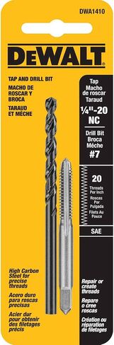 DEWALT DWA1410 DRILL & TAP SET, 1/4-20NC THRD 2PC in Saudi Arabia