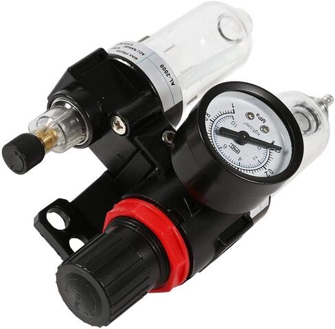ويهوفي منظم ضغط فلتر الهواء، اداة تعمل بالهواء المضغوط ان بي تي مقاس 1/4 انش مع مقياس ضغط AFC2000 in Kuwait